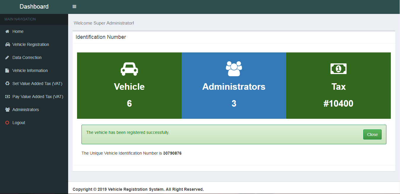 Vehicle Registration